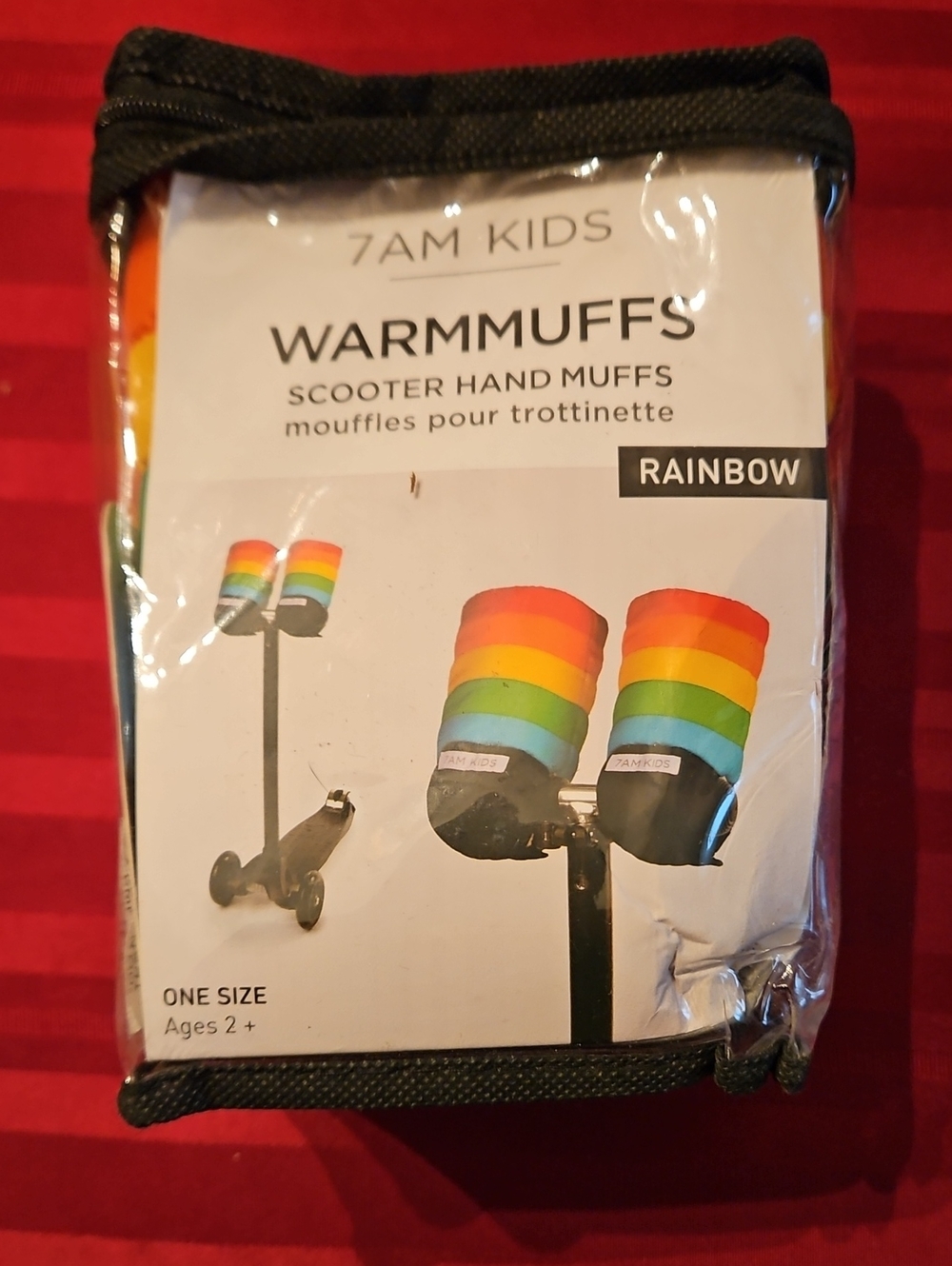 7AM KIDS Rainbow Scooter Warmmuffs - Rainbow